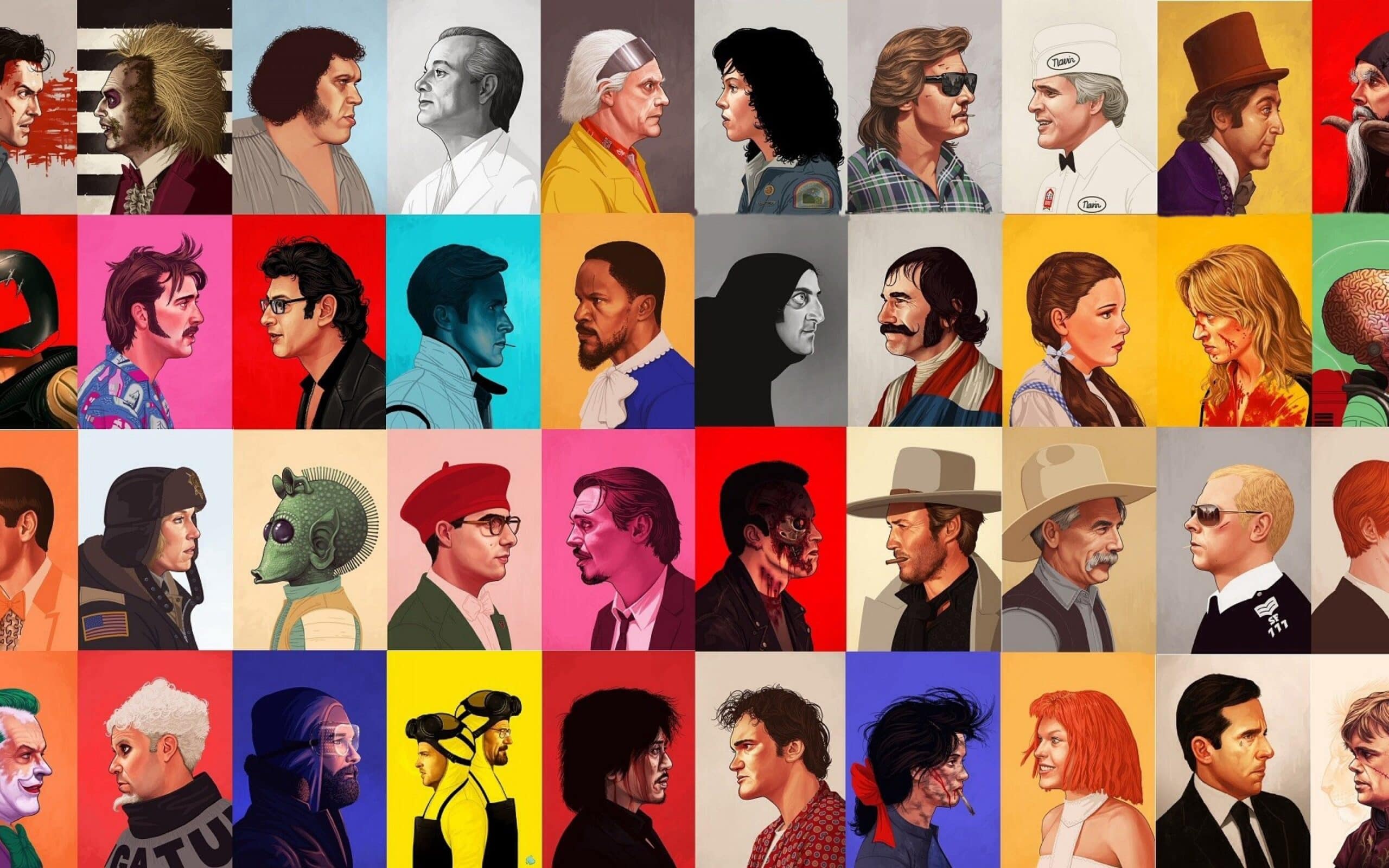 Разные постеры. Современные персонажи. Портреты в разных стилях. Самые популярные персонажи. Самые знаменитые персонажи.