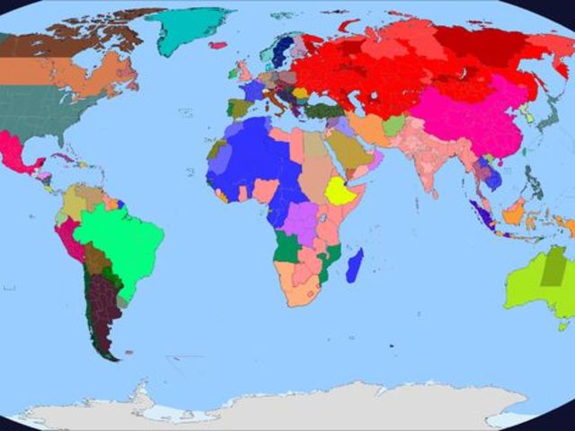 Карта мира 1946 года