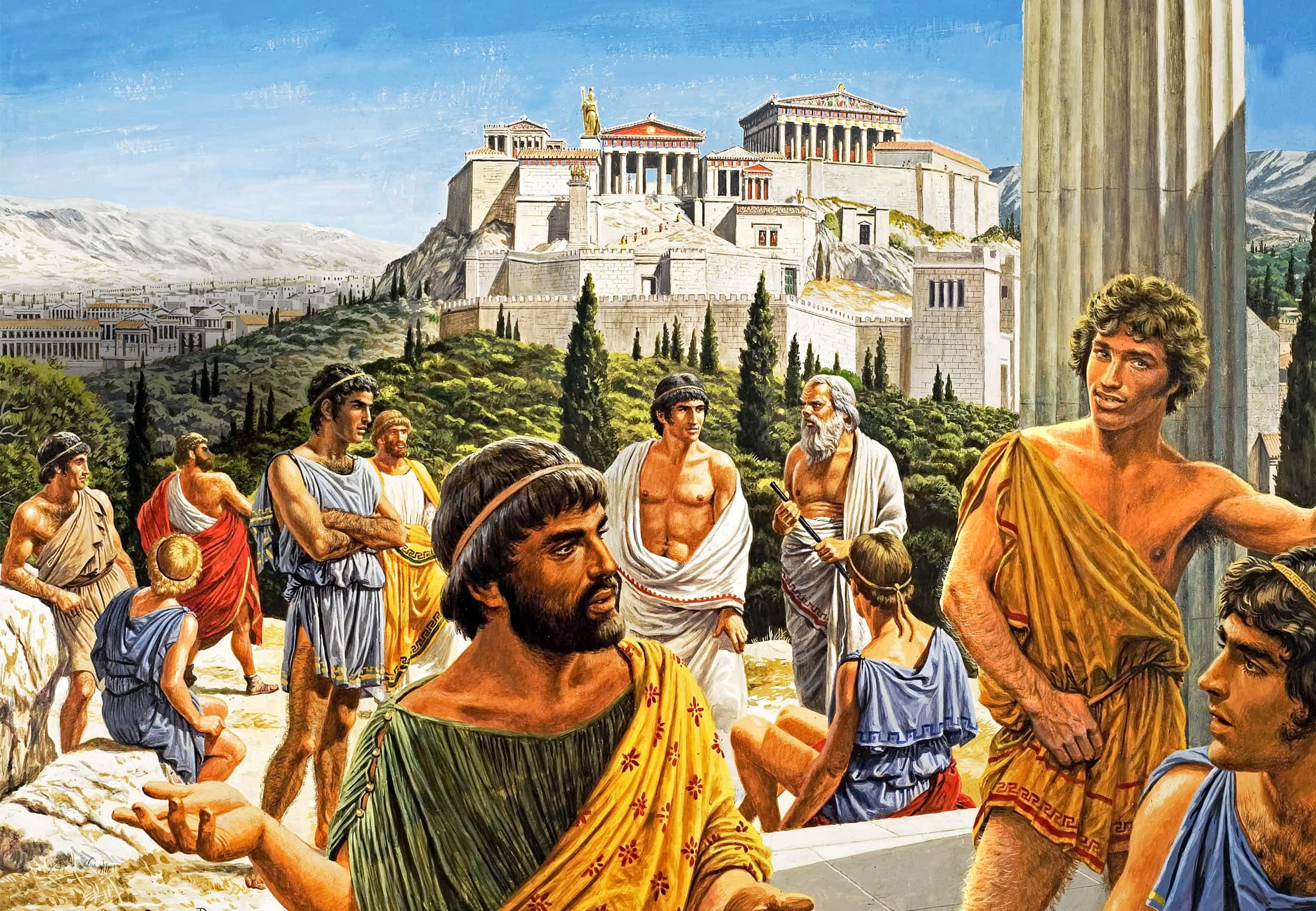 Почему афиняне считали демократией. Афиняне в древней Греции. Греческий полис Афины афиняне.