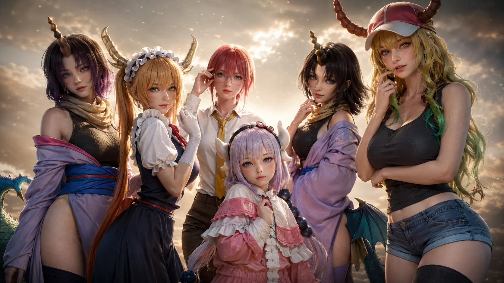 test kto ty iz anime drakon gornichnaya kobayashi san 1