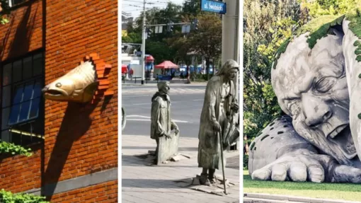 Тест по удивительным скульптурам: в каком из трех городов установлена та или иная композиция?