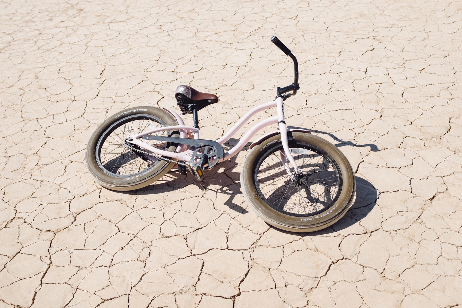 white and brown bicycle