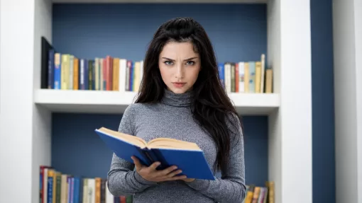 девушка книга