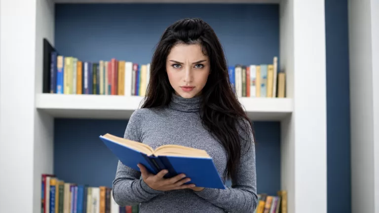 девушка книга