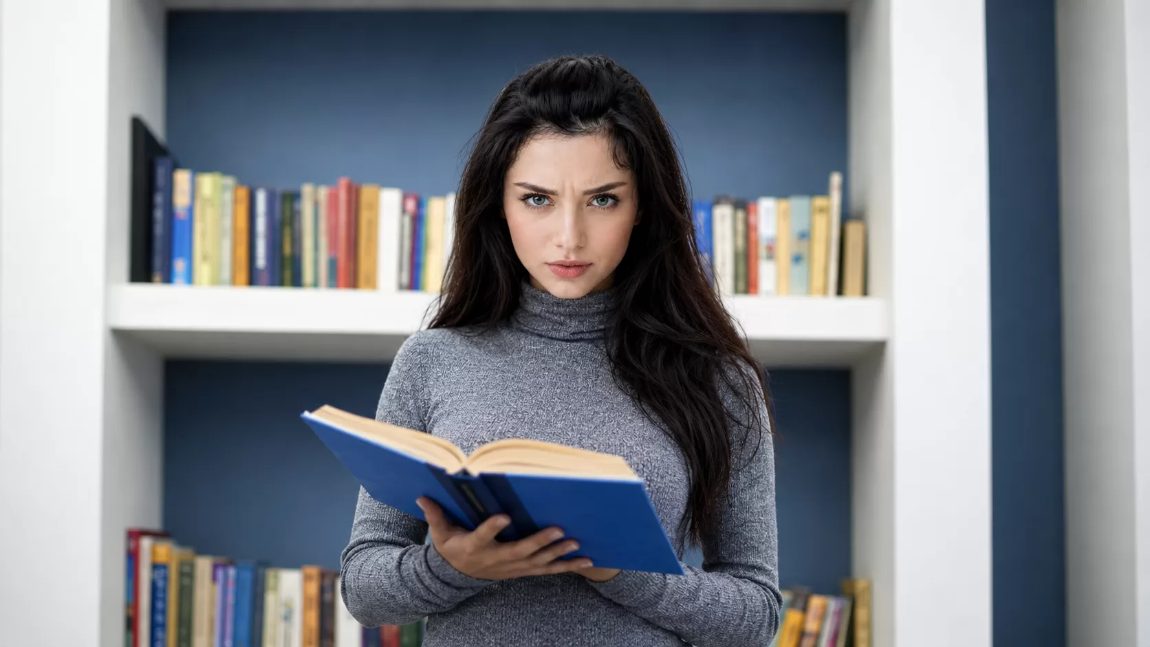девушка книга