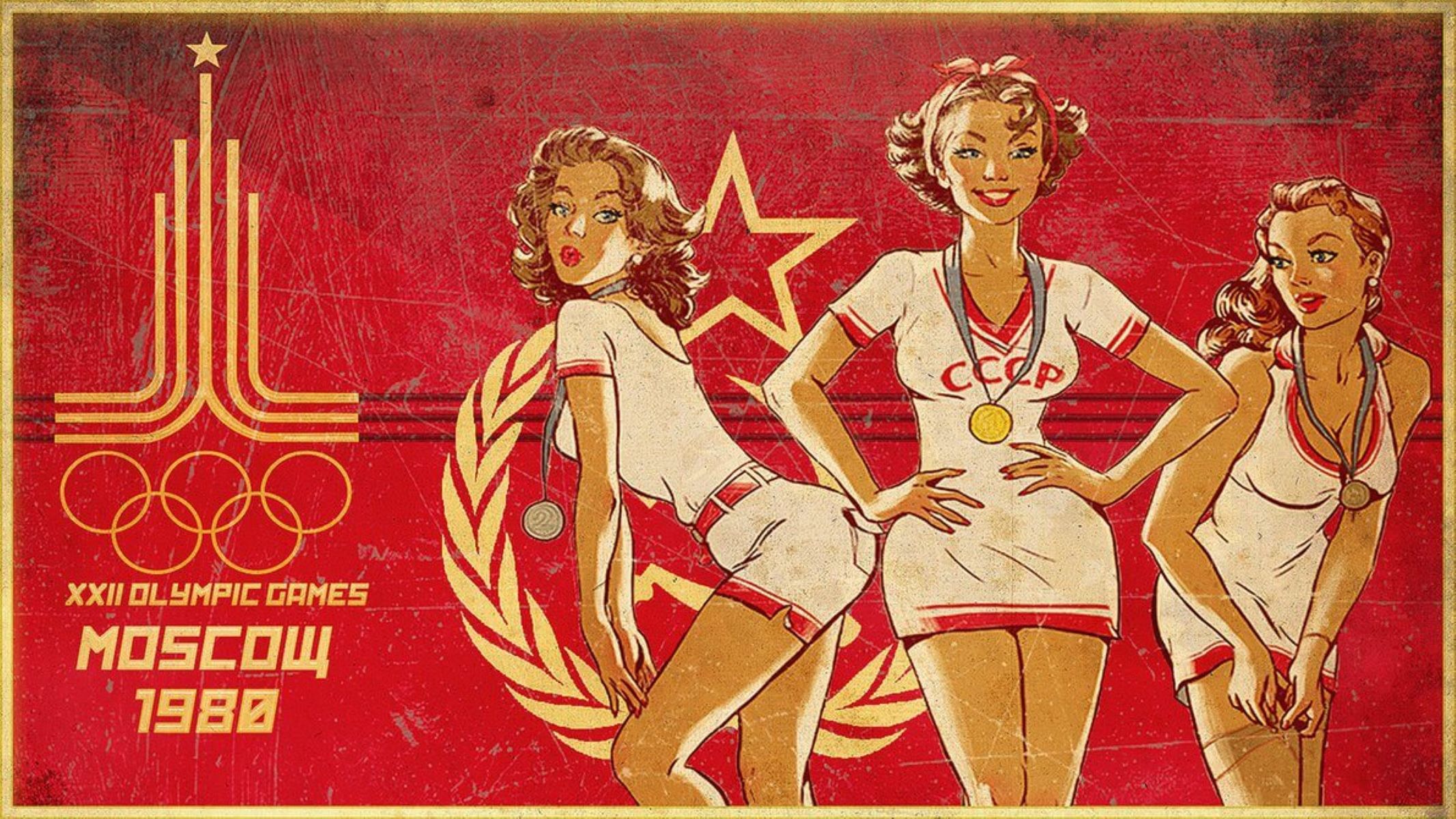 Плакаты в Советском стиле