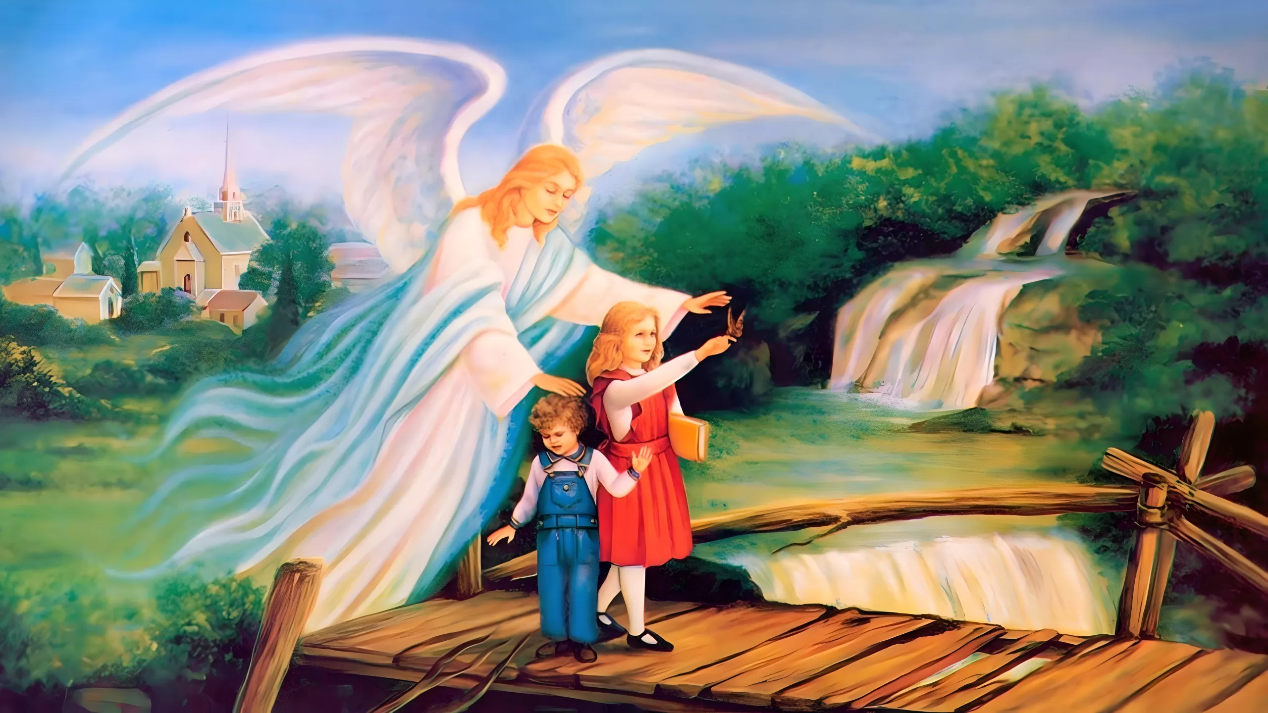 7 качеств ангелов. Ангел-хранитель. Ангел Божий. Православные иллюстрации. Ангел хранитель и дети.