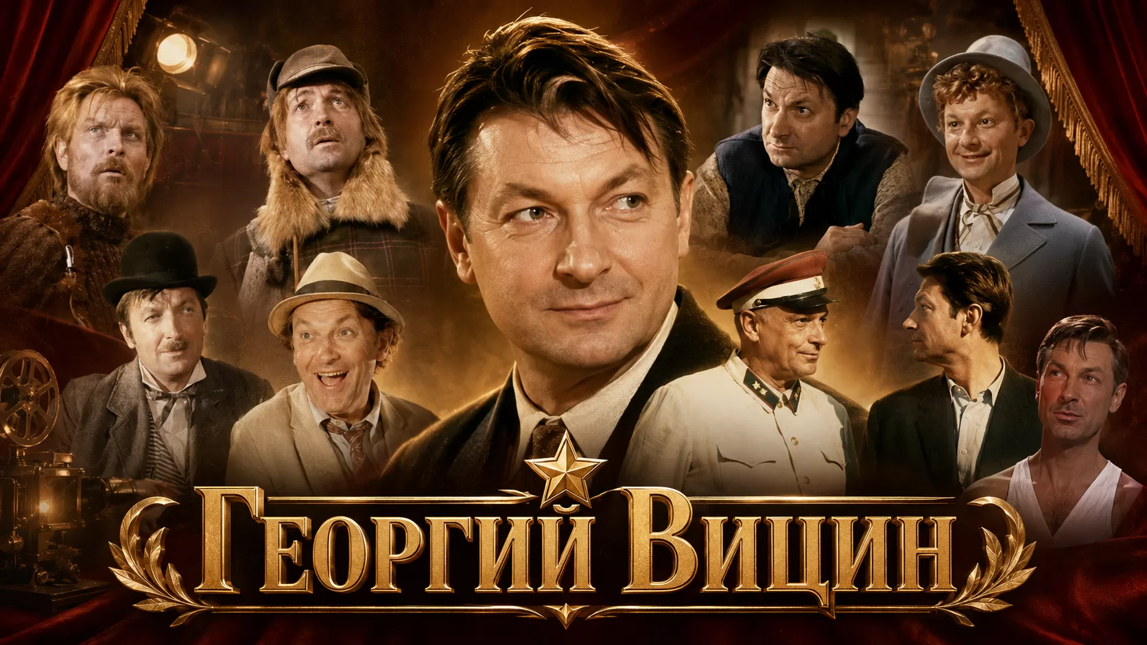 Кинематографический коллаж Георгия Вицина