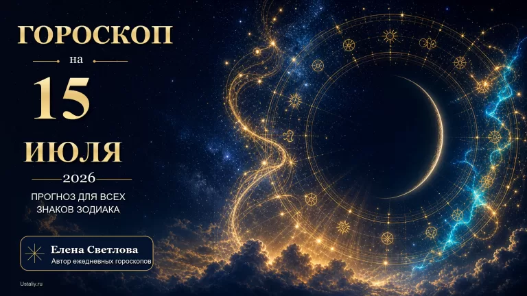 Гороскоп на 15 июля 2026 года