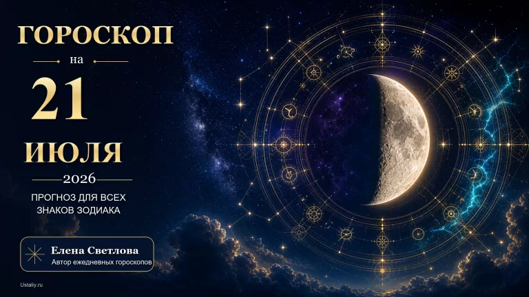 Гороскоп на 21 июля 2026 года