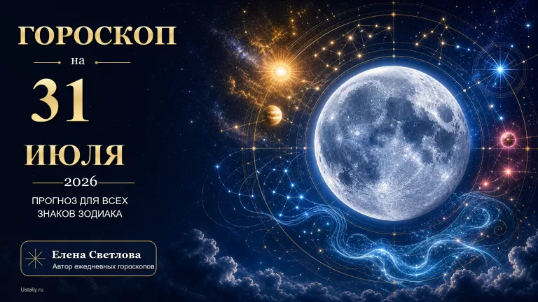 Гороскоп на 31 июля 2026 года
