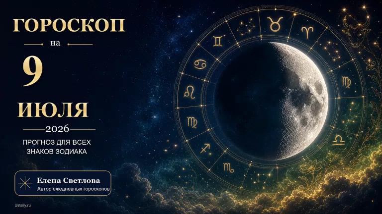 Гороскоп на 9 июля 2026 года