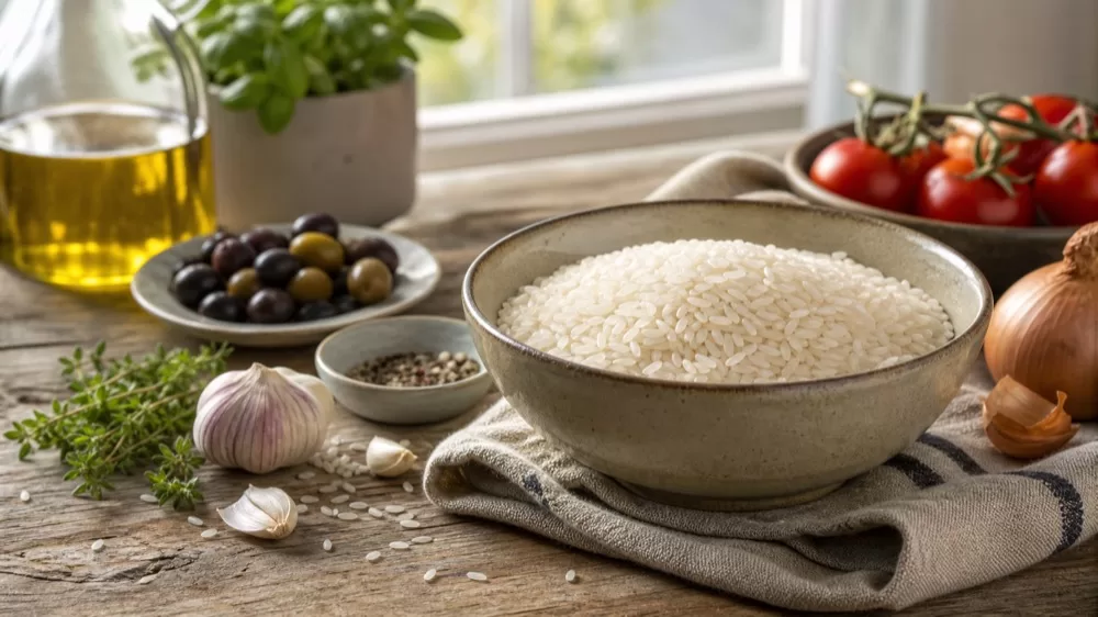 Рис и продукты средиземноморской кухни
