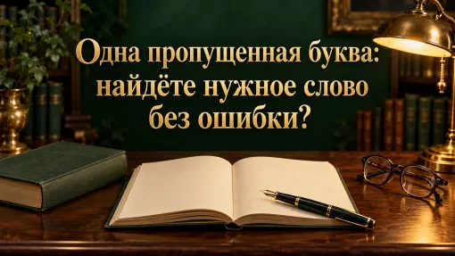 Одна пропущенная буква 1