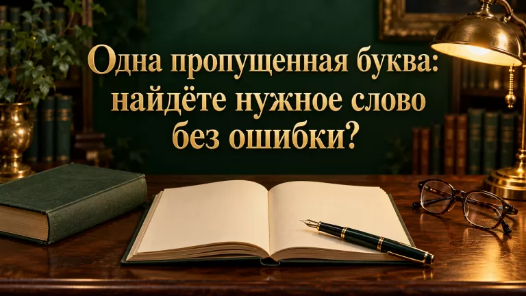 Одна пропущенная буква 1